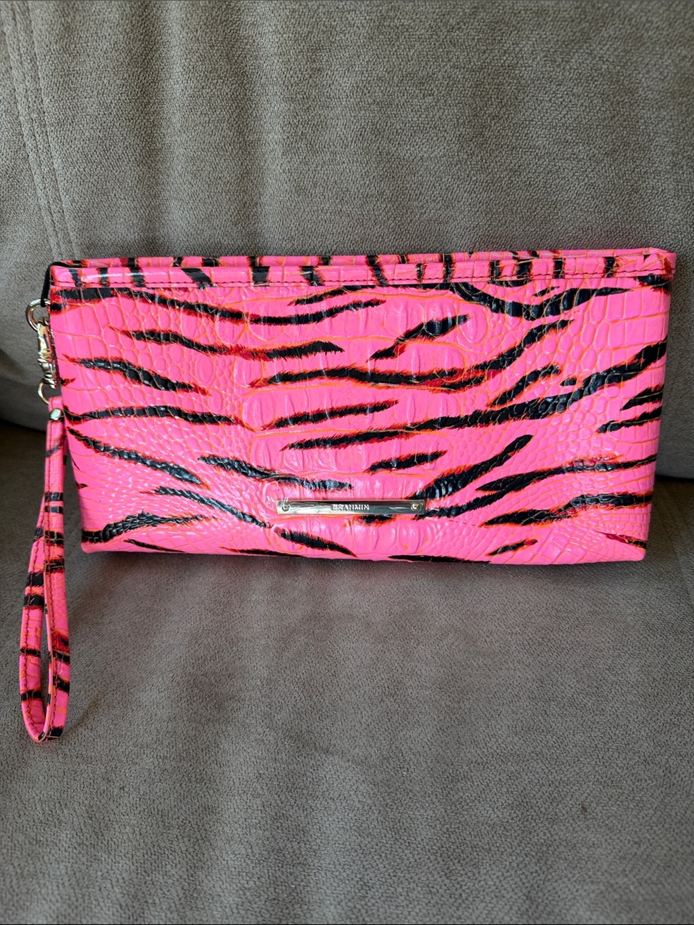 Brahmin Tiger Print Wristlet